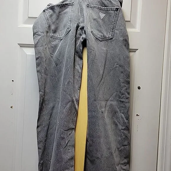 Guess Women's Mid-Rise Sexy Palazzo Shimmer Gray Jeans 25W x 30L - NEW - Picture 11 of 12